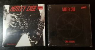 Motley Crue: Too Fast For Love & Shout At The Devil Black Marble & Bloodshot Red