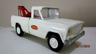 Ep - 1960s Tonka Pressed Steel 9.  5 " Jeep Gladiator Tow Truck Toy -