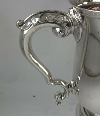 Solid Sterling Silver Pint Beer Mug/ Tankard 1960/ H 13 cm/ 270 g 2