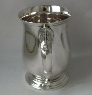 Solid Sterling Silver Pint Beer Mug/ Tankard 1960/ H 13 cm/ 270 g 3