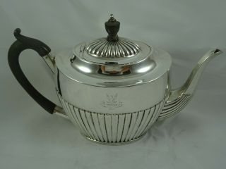 Smart Victorian Silver Tea Pot,  1890,  541gm