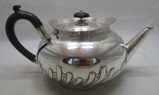 Antique Victorian Sterling Silver Teapot,  1885,  635 Grams