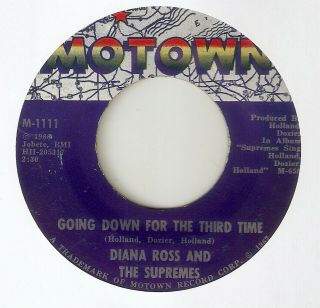 The Supremes Going Down For The Third Time Reflections Motown Northern Soul 45