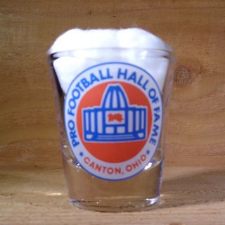 Pro Football Hall Of Fame - Canton,  Ohio " Shot Glass " Orig.