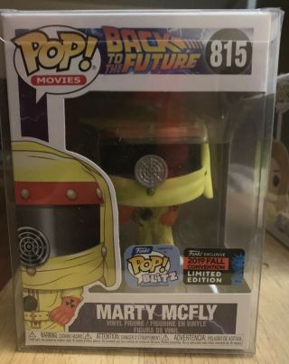 Marty Mcfly Funko Pop 815 Exclusive Convention Sticker