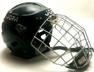Jofa Hockey Goalie Cage 381 Sr,  Helmet 390 Black 55 - 62 Vintage Sports Gear
