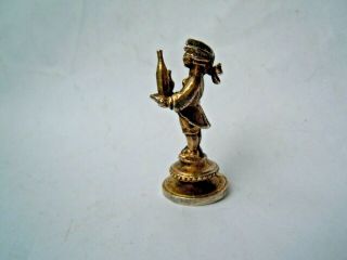 Very old Russian imperial Figure for wax seal 84 silver FABERGE design 2