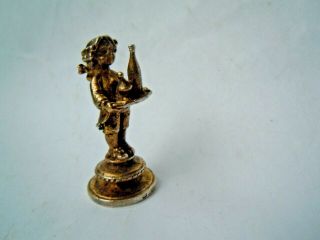 Very old Russian imperial Figure for wax seal 84 silver FABERGE design 3