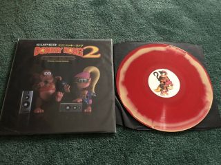 Snes Donkey Kong Country 2 - Soundtrack - Red & Yellow Swirl Vinyl