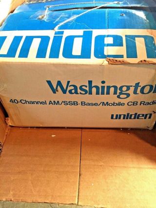Vintage President Washington 40 - Channel Am/ssb - Base/mobile And Much