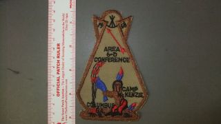 Boy Scout Oa Area 6 - D 1958 Conference Camp Kenzie 7143ii