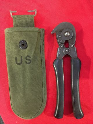 Wwii Hkp 1944 Wire Cutters With 1967 Dated Pouch Nos