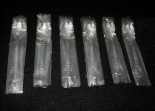 Set Of 6 Gorham Chantilly Sterling Silver Ice Cream Forks - 5 1/2 " No Monograms