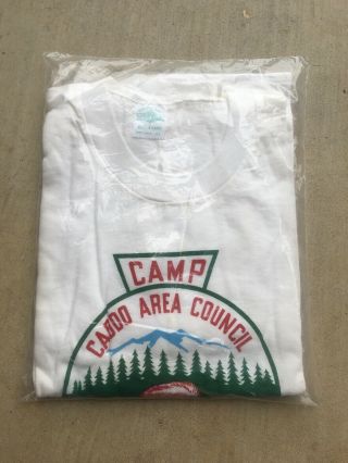 Caddo Area Council Camp Pioneer Bsa Boy Scout Staff 1960s Nos T Shirt Mens Xl