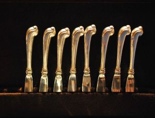 GRAND COLONIAL STERLING FLATWARE SET FOR 8 WITH RARE PISTOL GRIP KNIVES, 3
