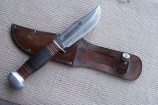 Vintage Remington Dupont Rh 34 Umc Knife With Sheath
