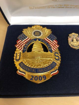 DC Metropolitan Capitol Police 2009 Presidential Inauguration Badge Set 2