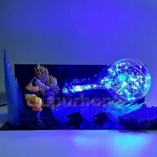 Dragon Ball Z Desk Lamp Son Goku Father Son Gohan Kamehameha Led Night Lights