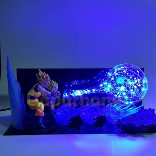 Dragon Ball Z Desk Lamp Son Goku Father Son Gohan Kamehameha Led Night Lights 2