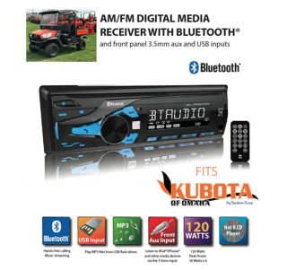 Kubota Radio MP3 AM FM USB Aux Bluetooth Remote RTV RTX Harness Plug RTV - 1100 2