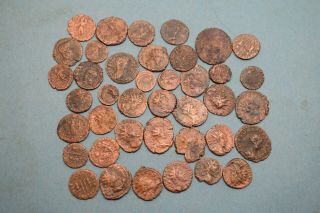 No.  40 Ancient Roman Imperial Coins - Bronze/billion - Uk Finds