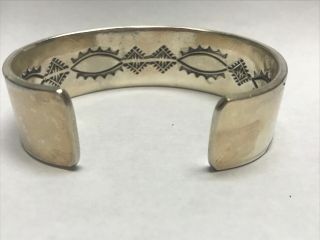 Vtg Harrison Yazzie Navajo Sterling Silver Turquoise Cuff Bracelet 6.  5 