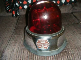 Vintage Federal Signal Beacon Ray Model 17 Police/fire Light 6 Volt