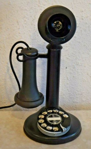 Western Electric Vintage Rotary Dial Wired And Candlestick Telephone
