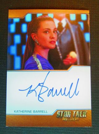 Star Trek Discovery Very Limited Autograph Card Of Katherine Barrell As Stella