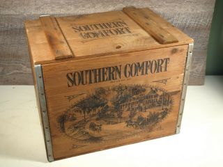 Southern Comfort Whiskey Wooden Crate