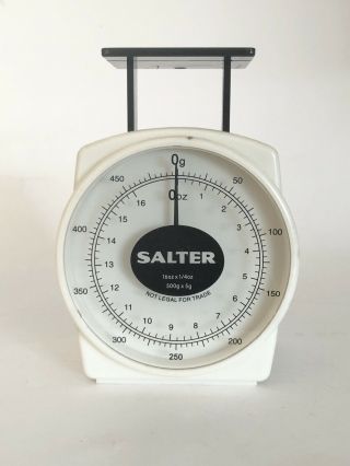 Rare Mcm Vintage Salter Spring Weight Postal Food Letter Scale 16 Ounce