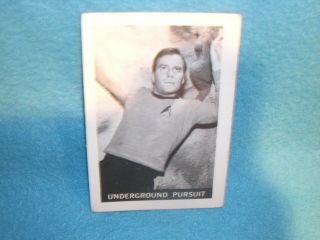 1967 Leaf Star Trek 39,  Kirk,  William Shatner,  Underground Pursuit,  Ungraded