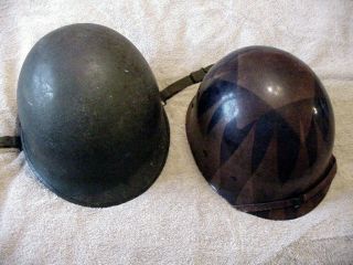 Authentic Wwii Era Us Army Helmet With Liner - Good For Halloween Costume