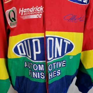 Vintage 90’s Mens Large Jeff Hamilton Nascar Jeff Gordon Dupont Racing Jacket