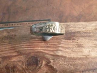 Post Medieval Tudor Or Stuart Era Ring With Monogram 