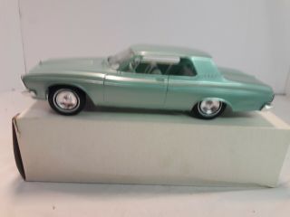 Vintage 1963 Plymouth Fury Iii Dealer Promo Car Metallic Green