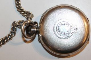 Antique j w benson silver pocket watch 3