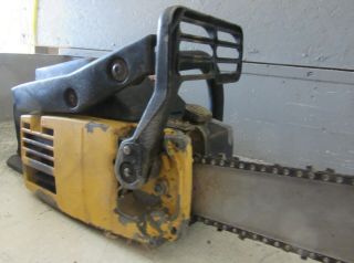VINTAGE COLLECTIBLE MCCULLOCH PRO MAC 605 CHAINSAW WITH 16 