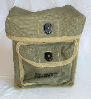 Wwii Us Army M - 209 - B Converter Cypher Code Canvas Storage Carrying Bag