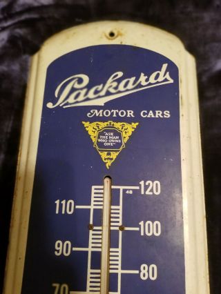 VINTAGE CLASSIC PACKARD MOTOR CARS ADVERTISING THERMOMETER 2