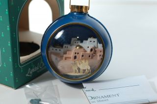 1984 Hallmark Christmas Ornament - “nativity” Manger Scene Lighted Ornament