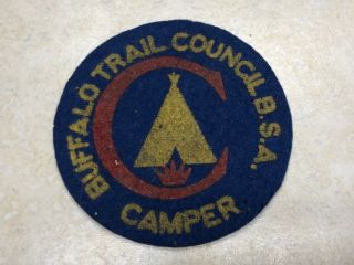 Buffalo Trail Council Felt Camp Patch