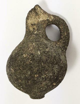 Ancient Roman Egyptian Black Ceramic Vessel​