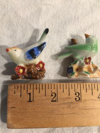 2 Vintage Mini Birds Made In Occupied Japan