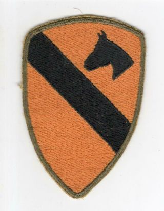 Rare Australian Made Ww 2 Us Army 1st Cavalry 4 - 1/2 " X 3 " Patch Inv M664
