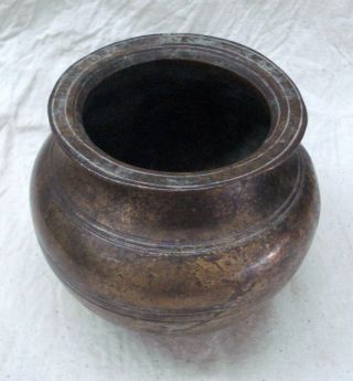 ancient antique collectible old brass holy water pot rajasthan india 3