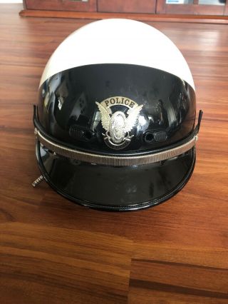 Shoei Police Motorcycle Helmet W/ Pvp Communications
