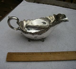 Whiting Sterling Pompadour (1898) Sauce Boat - 7.  5 Inch - Mono M - Dated 1899 - Nr