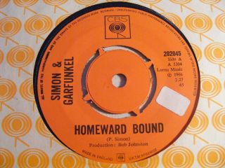 Simon & Garfunkel Homeward Bound Ex Cbs 1966 Uk 7 "