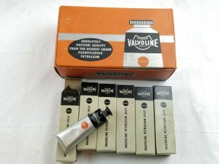 Vintage Valvoline Petroleum Jelly Valvoline Oil Company Box 12 Tubes Carbolated
